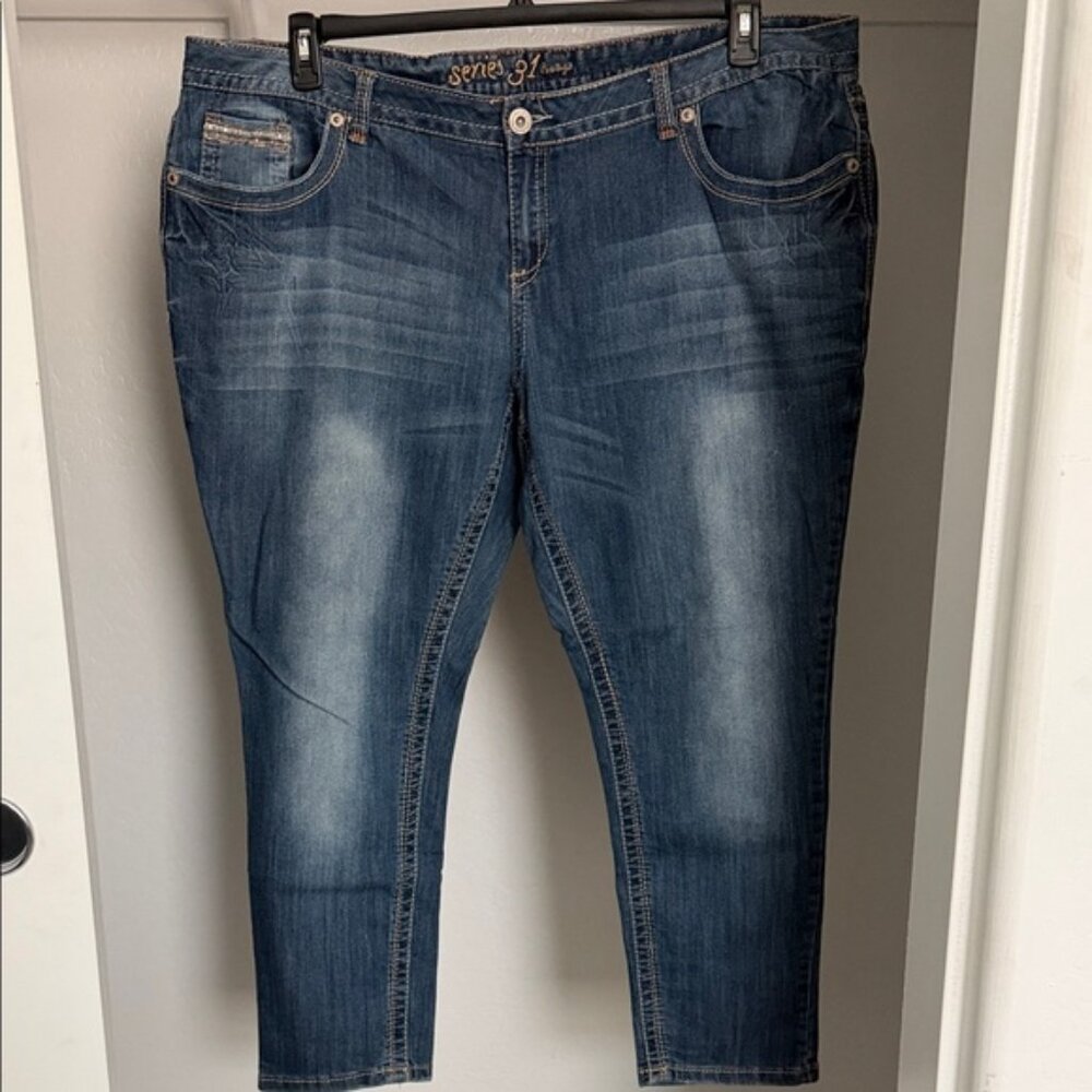 Amethyst Jeans Blue Straight Leg Denim